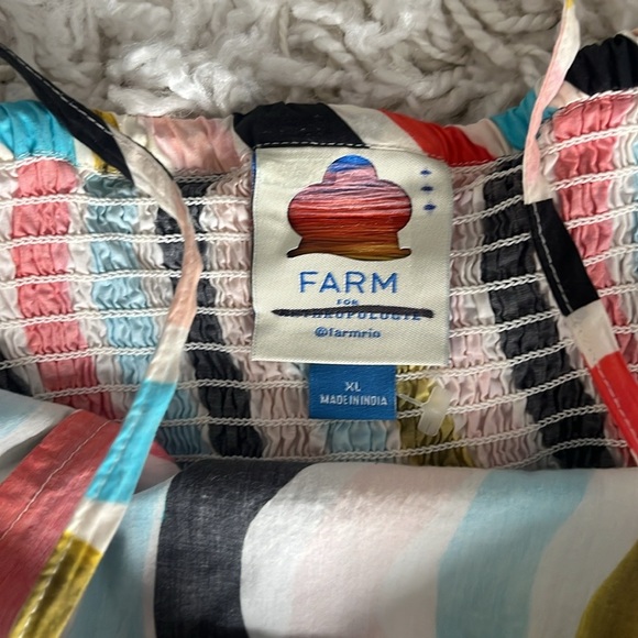 Farm Rio Colorful Striped Maxi Dress - Picture 6 of 7